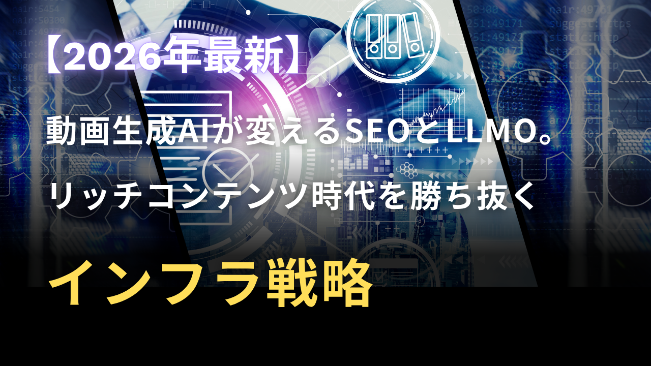 【2026年最新】動画生成AIが変えるSEOとLLMO。リッチコンテンツ時代を勝ち抜くインフラ戦略